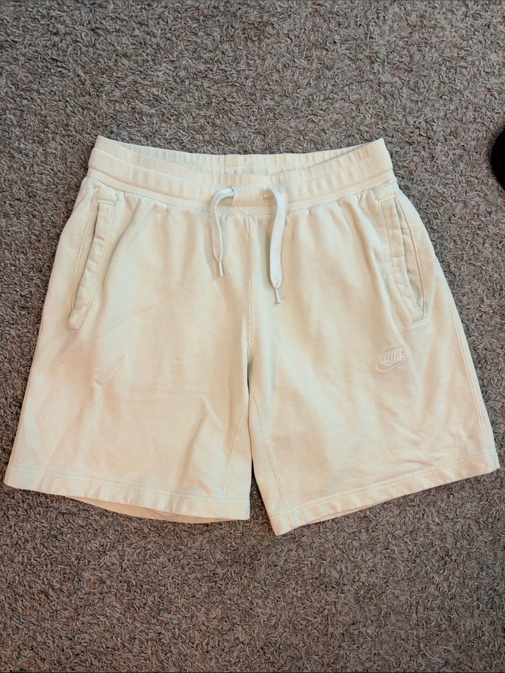 Nike Men’s Cream Terry Shorts